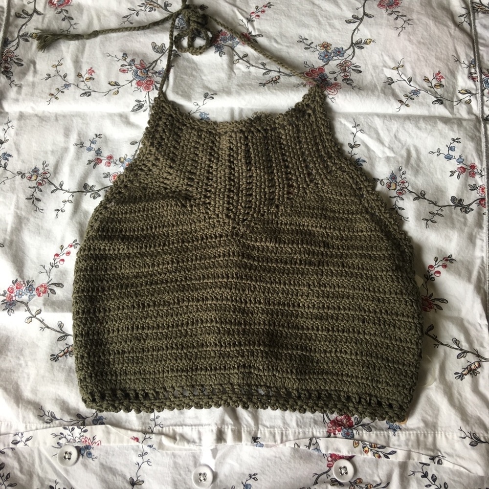 Knit crop top